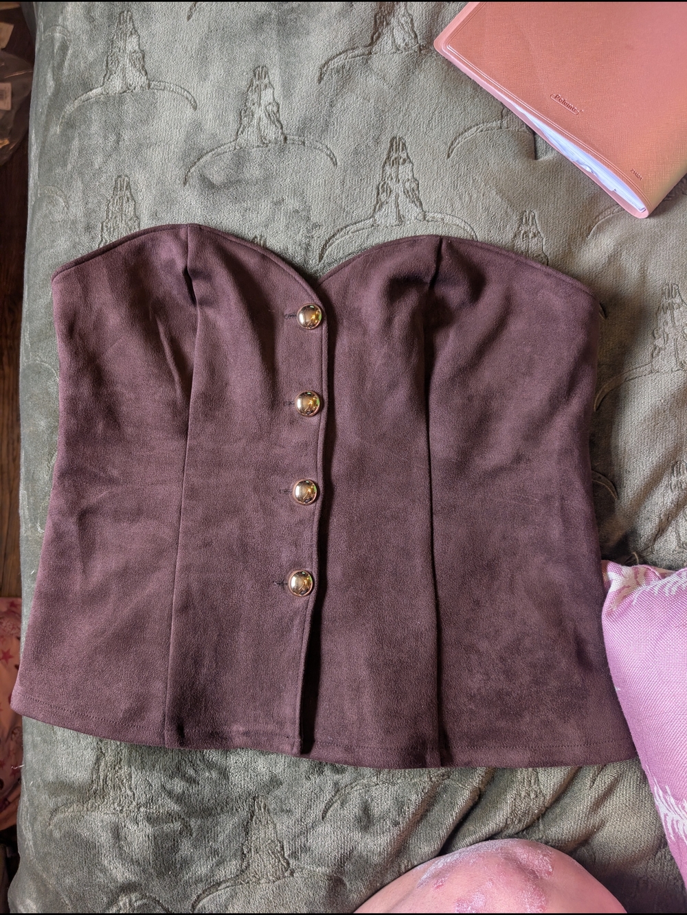Sincerely Jules Strapless Bustier in Plum